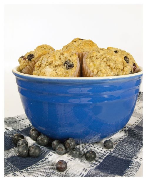 blueberry muffins bowl