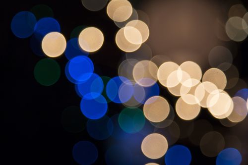 blur focus lights