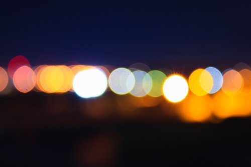 blurred  lights  blurry