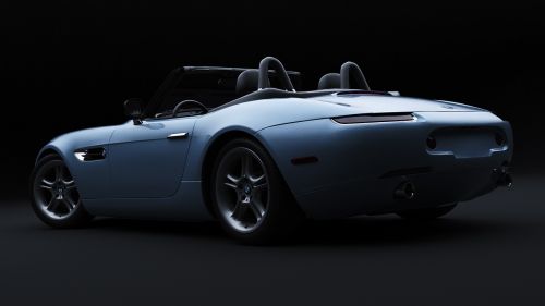 bmw z8 car 3d render