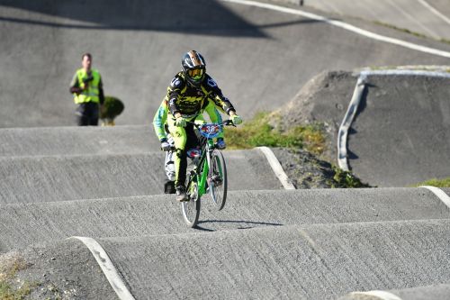 bmx race action