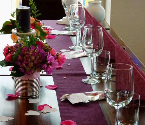 board festival banquet table