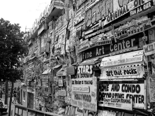 boardwalk signs clutter