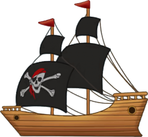 boat ocean pirate