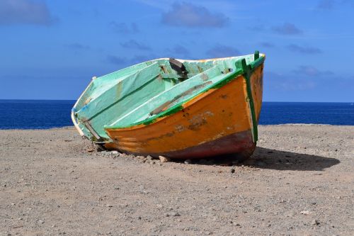 boat blue sky summer