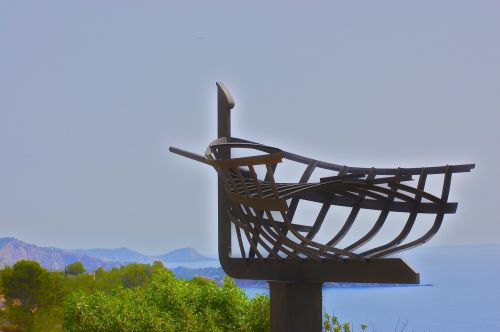 boat sky landscape