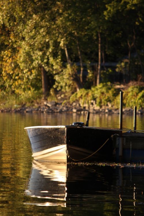 boat serene water