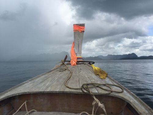 boat sea storm