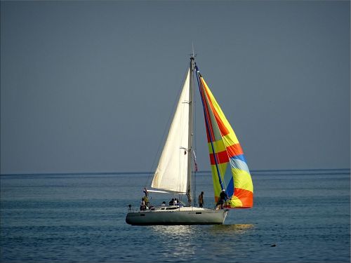 boat sea sky