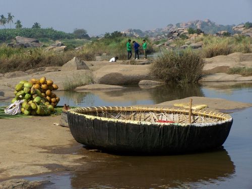 boat crossing river