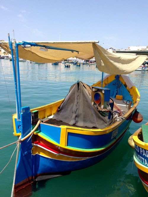 boat maltese colorful