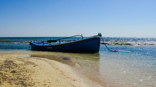 boat beach sea