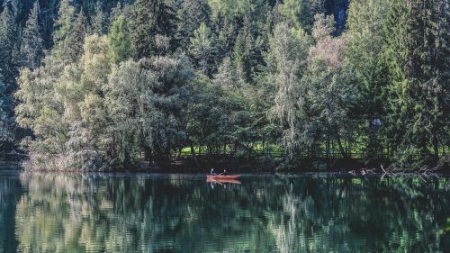 boat lake nature