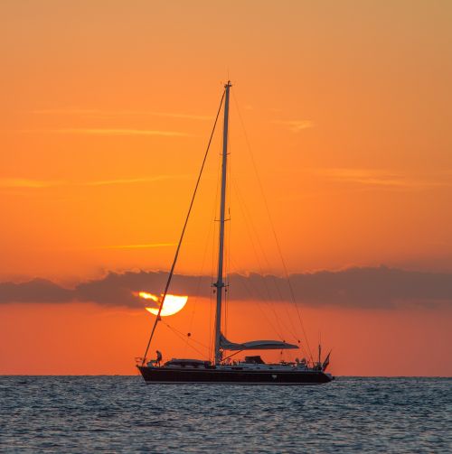 boat dawn dusk
