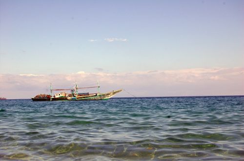 boat beach sea