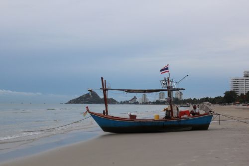 boat beach sea