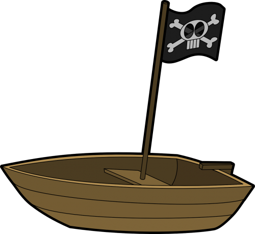 boat pirate rowboat