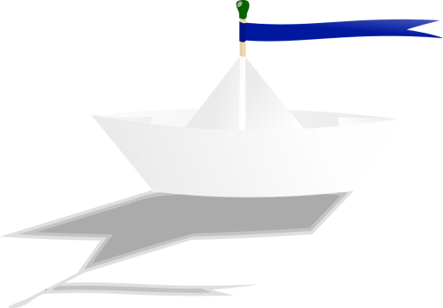 boat paper folded