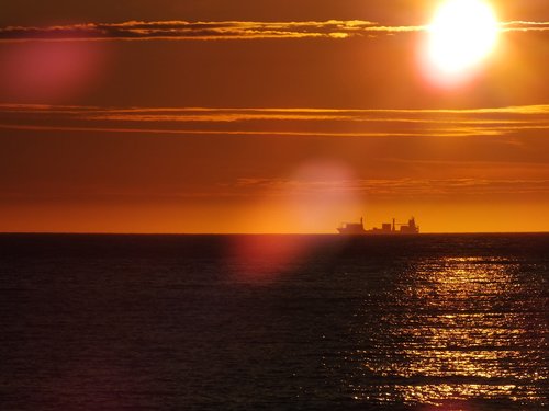 boat  sun  sunset