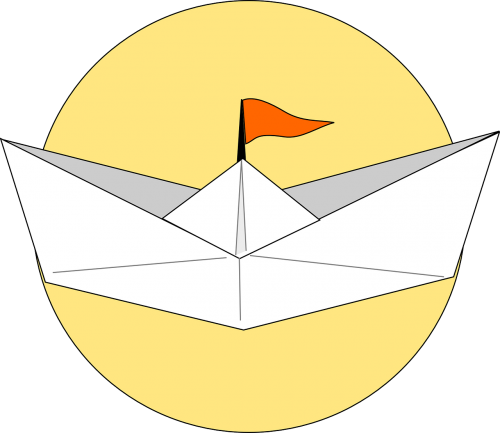 boat paper origami