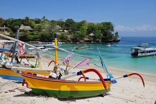 boat  beach  bali