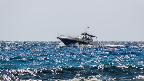 boat  speed boat  sea