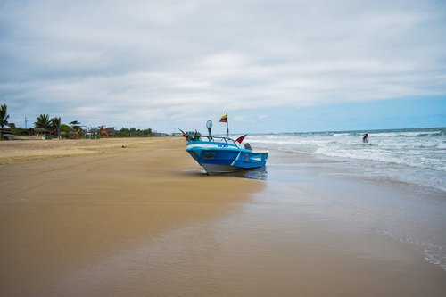 boat  sea  blue