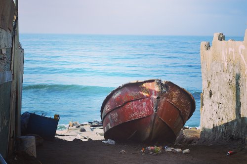 boat  abandoned  beach