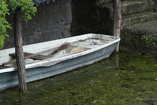 boat  rowing boat  old