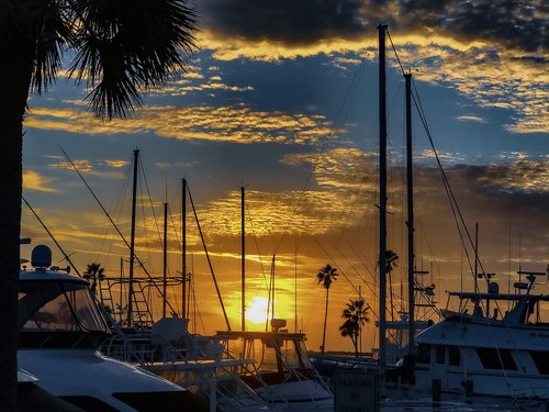 boat  sunset  mast