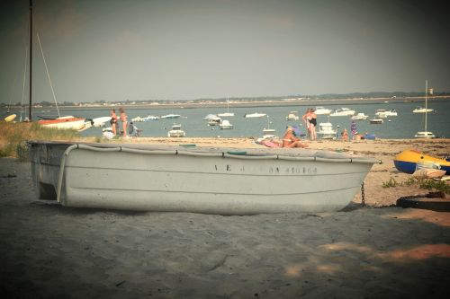 boat beach sea