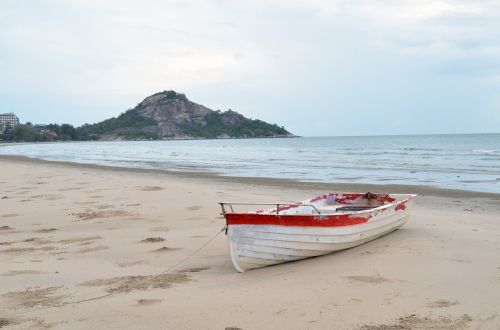 boat beach sea