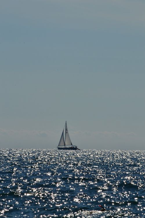 boat sea sky