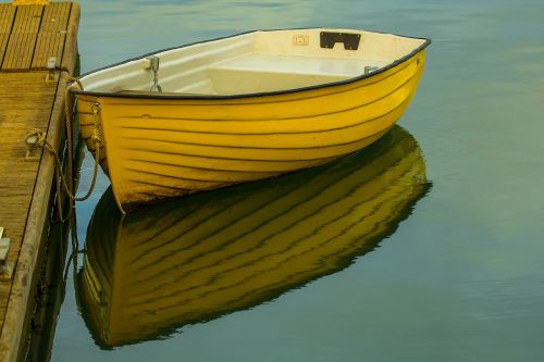 boat water yellow