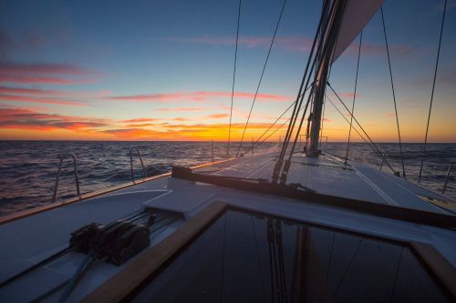 boat sailing landscape