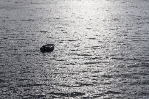 boat water silhouette