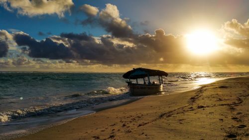 Boat At Sunrise