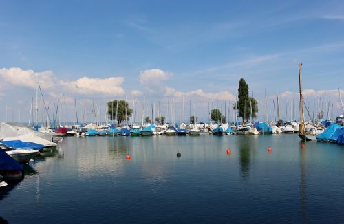 boat harbour ships lake constance