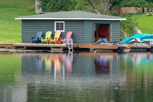 boat house  dock  water