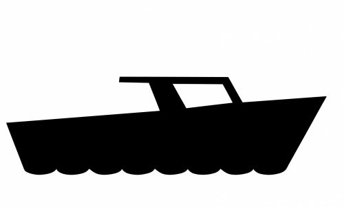 Boat Silhouette Symbol Logo