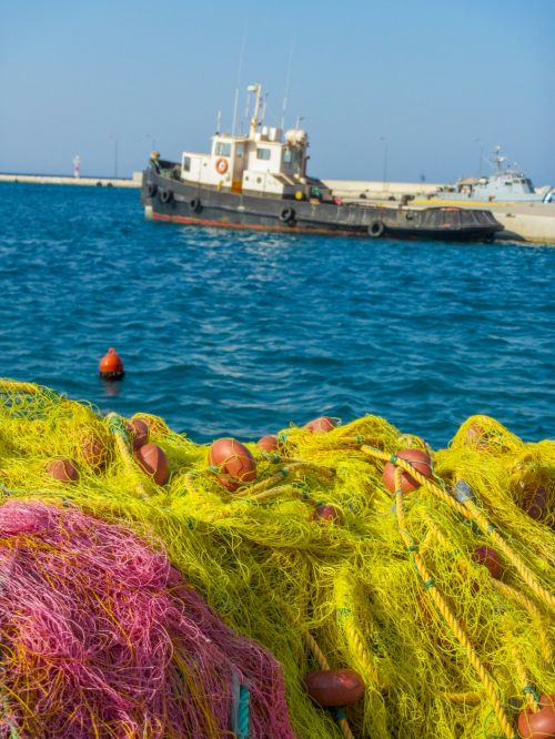 Boat With Fishing Nets