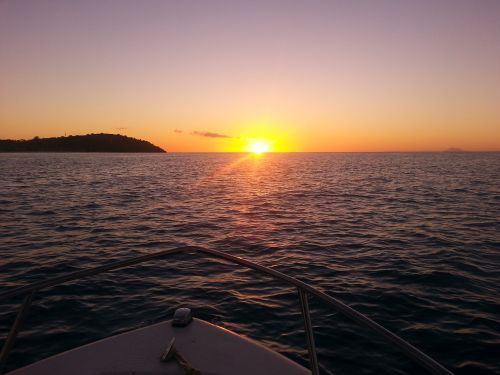 boating sunrise antigua