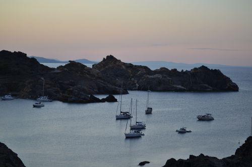 boats landscape sea