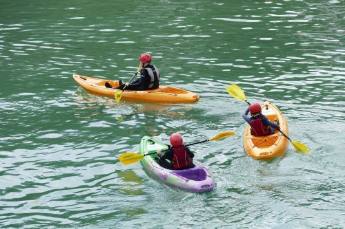 boats rowing water