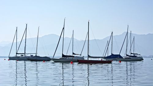 boats lake chiemsee