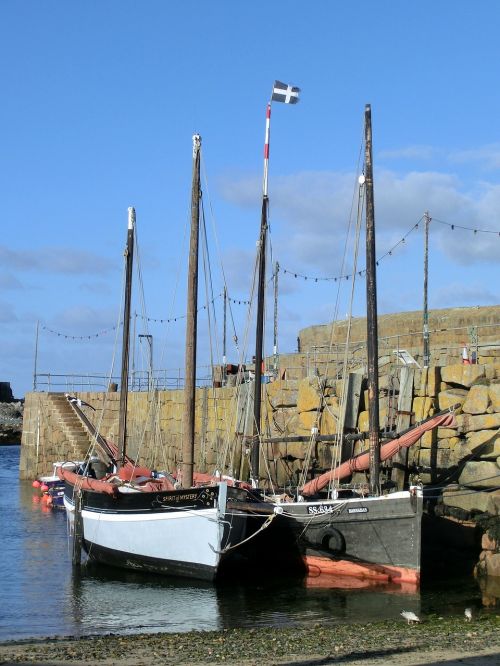 boats sailing boats port