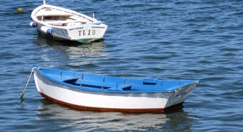 boats blue water