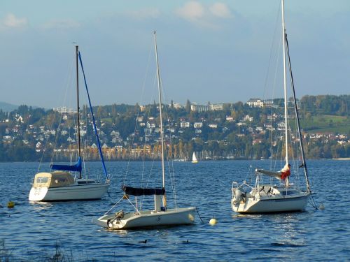 boats lake constance water