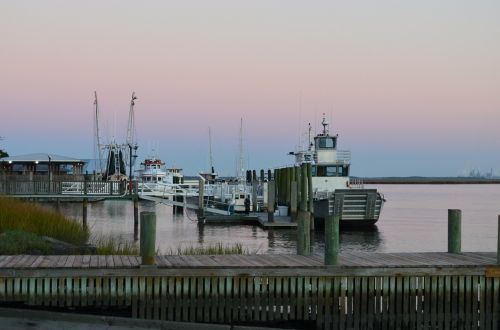 boats sunset st mary's