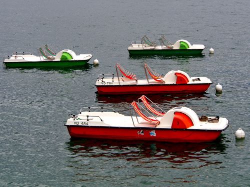 boats water bikes relax